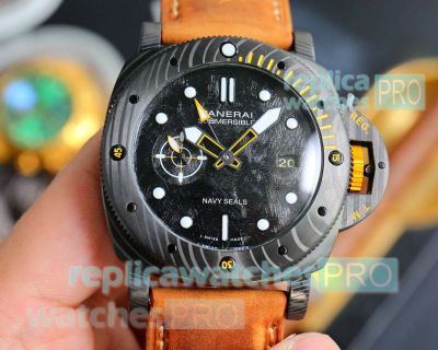 Replica Panerai PAM01324 Submersible GMT Navy Seals Carbotech Watch 44mm